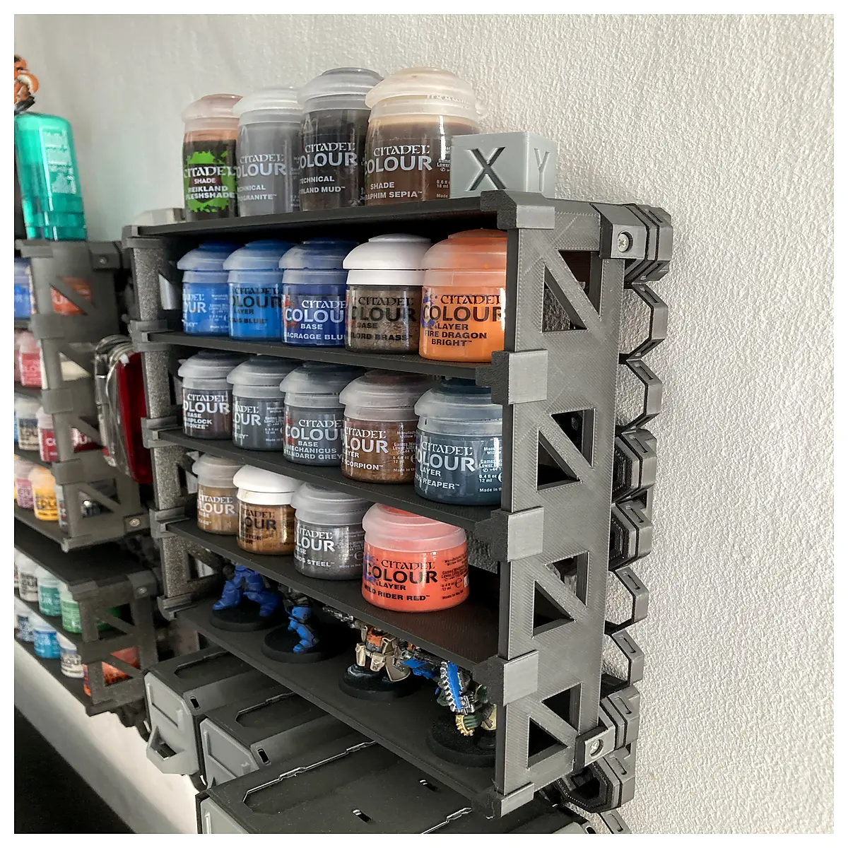 multiboard 8x8 shelf organizer storage rack for home office desk accessories wall mounted unit