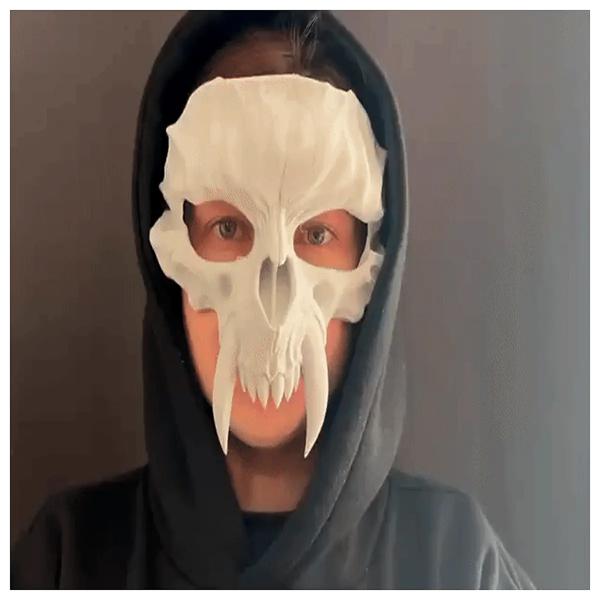 Horror Skull Decoration Haunted House Props Halloween Decor Skeleton Model Scary Display Party Accessory