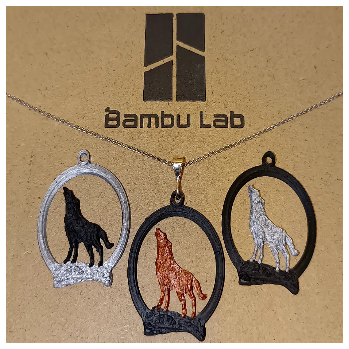 Howling Wolf Necklace Pendant Multi Wolf Fang Necklace Pet Collar Howling Wolf Jewelry Wolf Claw Pendant Chain