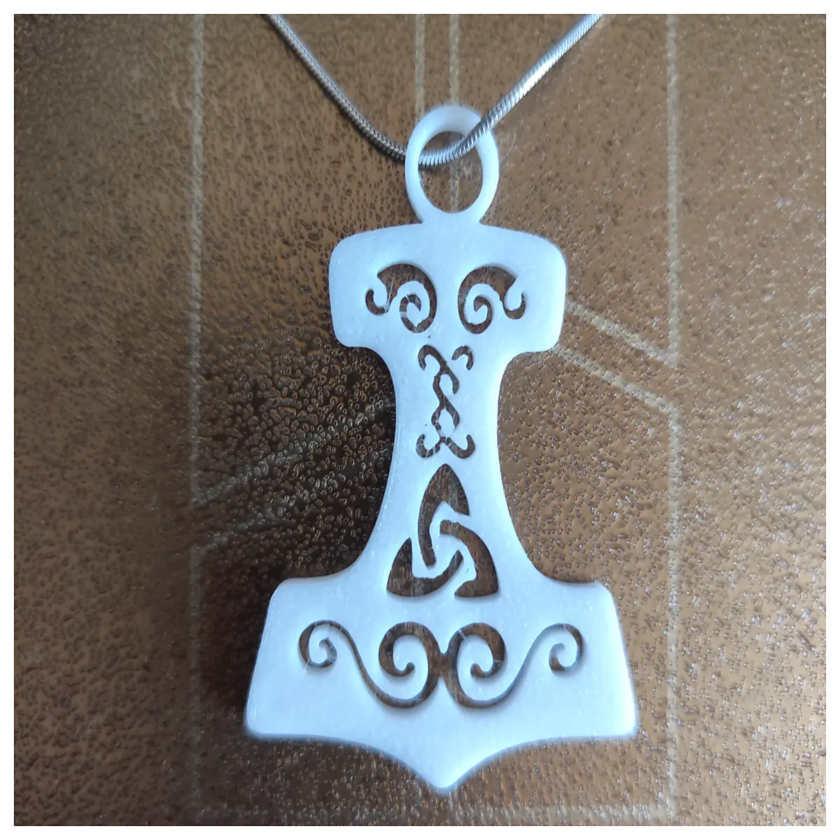 Thor s Hammer Pendant Roleplay Accessories Game Props Cosplay Jewelry Hanging Necklace God of Thunder Hammer Decoration