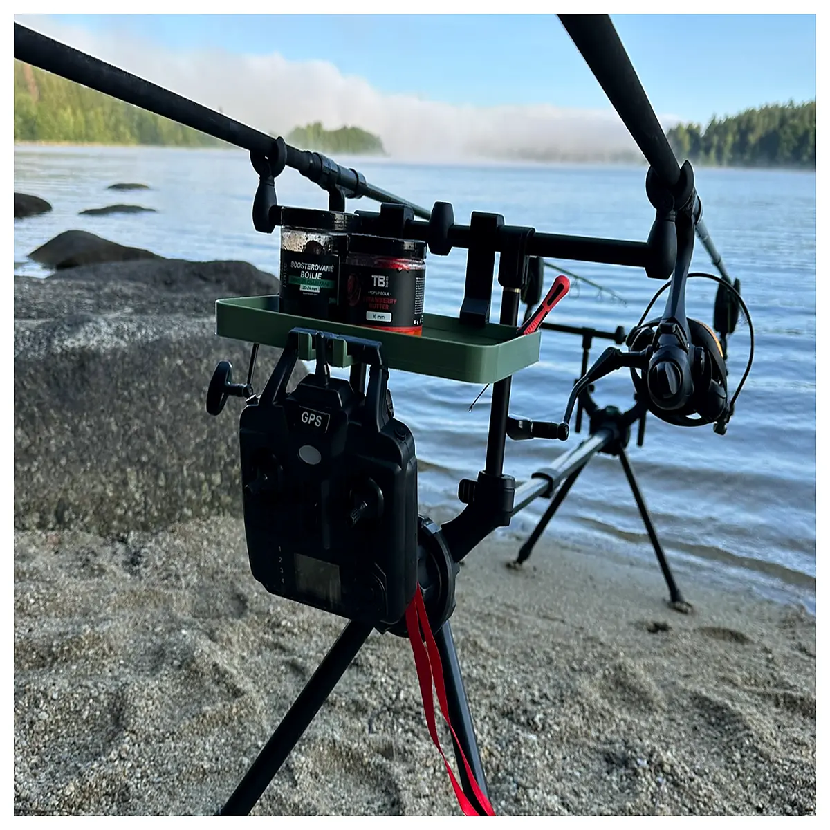Fishing Rod Holder Stand Fishing Rack Tackle Storage Shelf Rod Support System Fishing Accessory Mount Rod Retention Stand