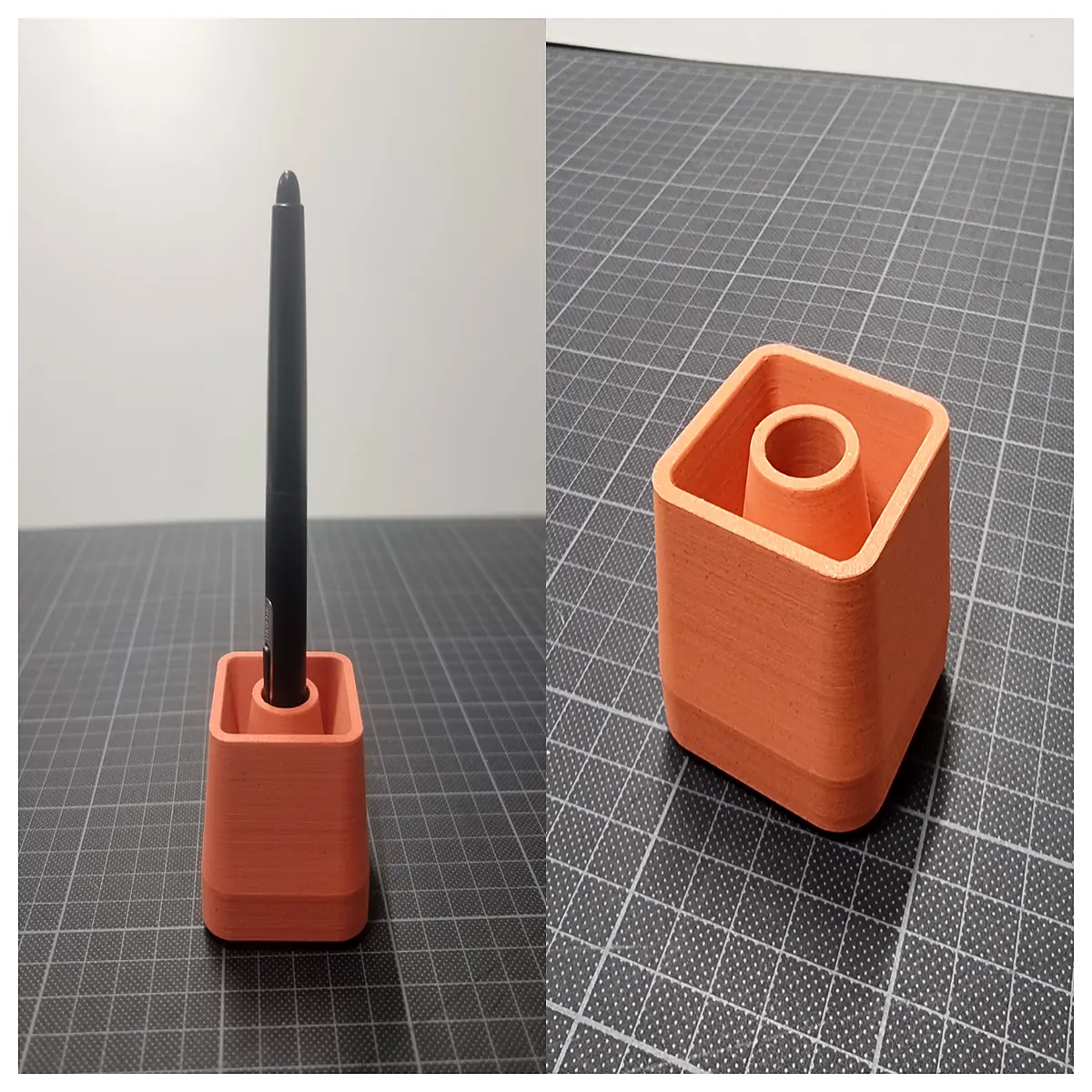 minimalist pen holder desk organizer simple stationery storage box for office supplies