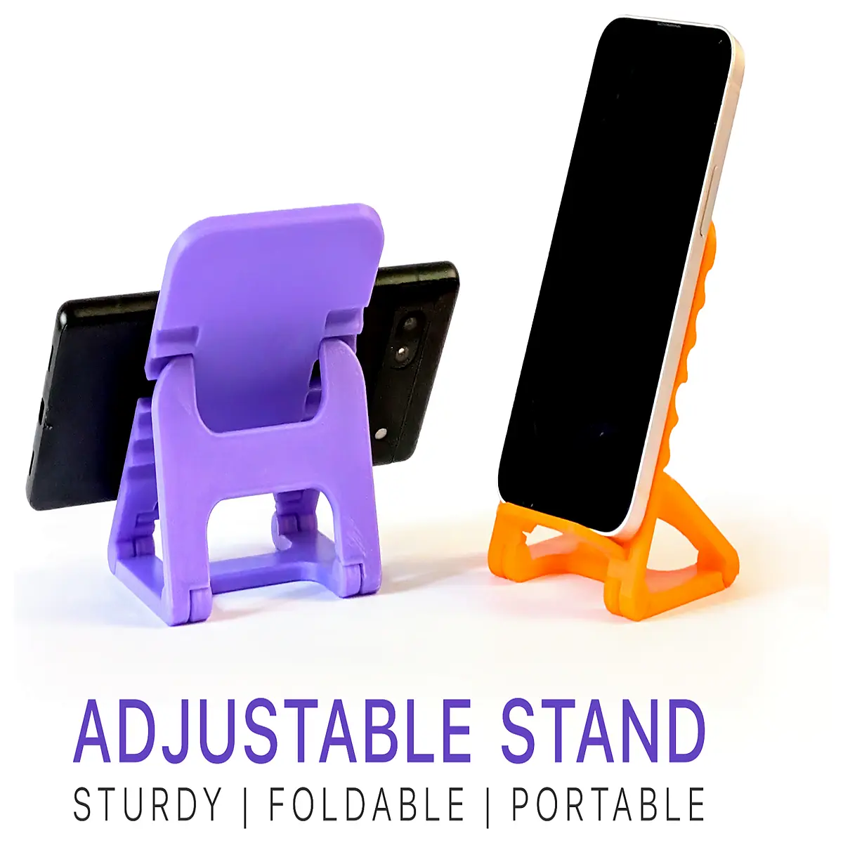 foldable phone holder printed portable desktop grip for tiktok videos live streaming