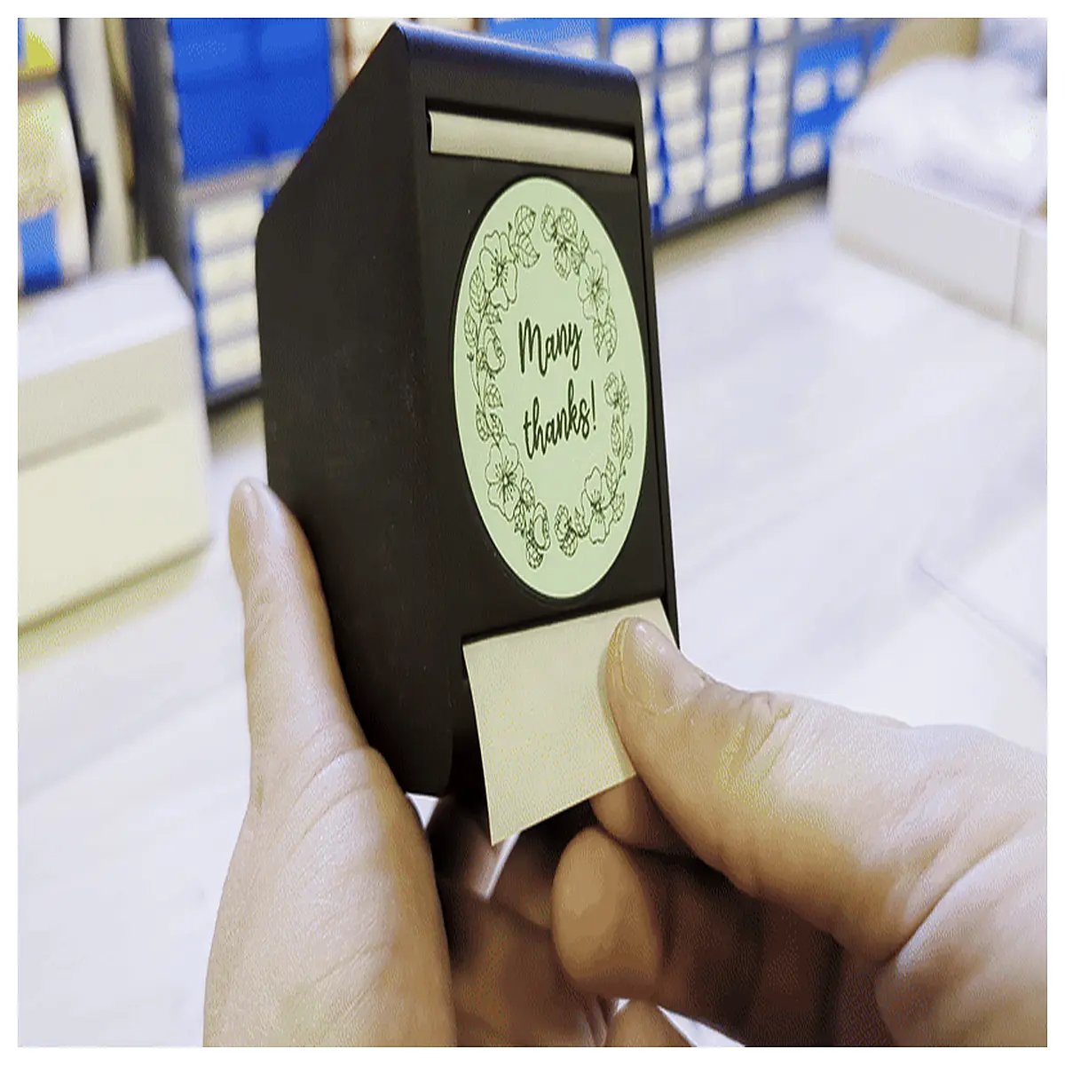 Thermal Label Allocator Automatic Identification Fast Scanning Warehouse Logistics Label Reading Device Inventory Management Optimization