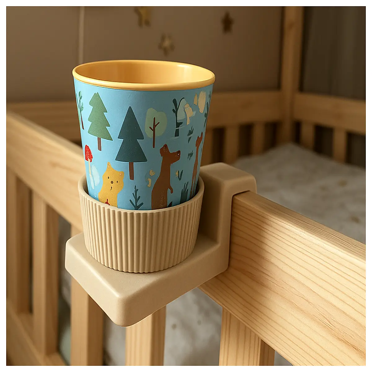 Glass Cup Holder Stand Drinkware Coffee Cup Base Creative Design Options Glassware Support Desktop Cup Stand