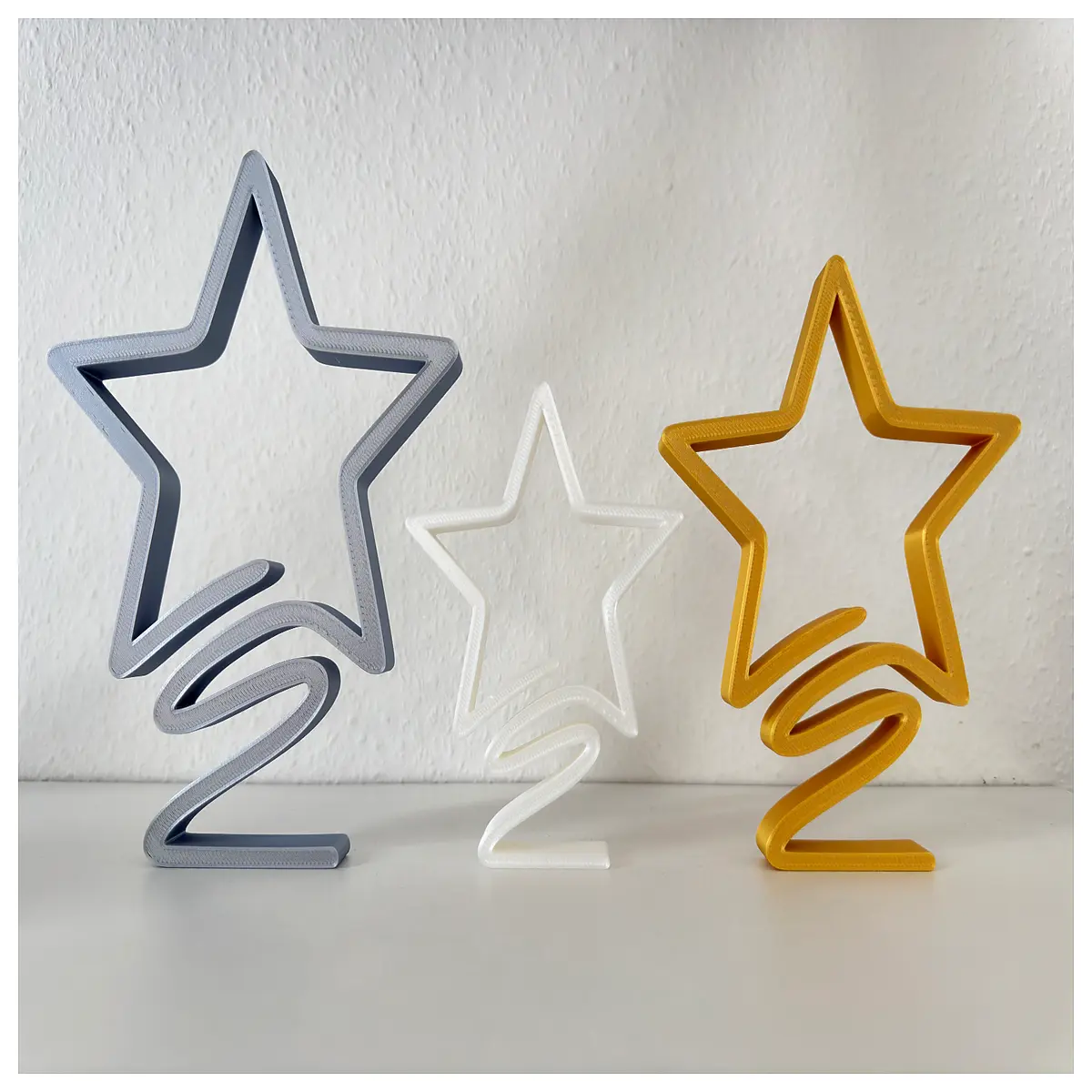 Minimalist Christmas Star Display Stand Festive Star Decor Christmas Tree Accessories Holiday Ornament Christmas Gift Idea