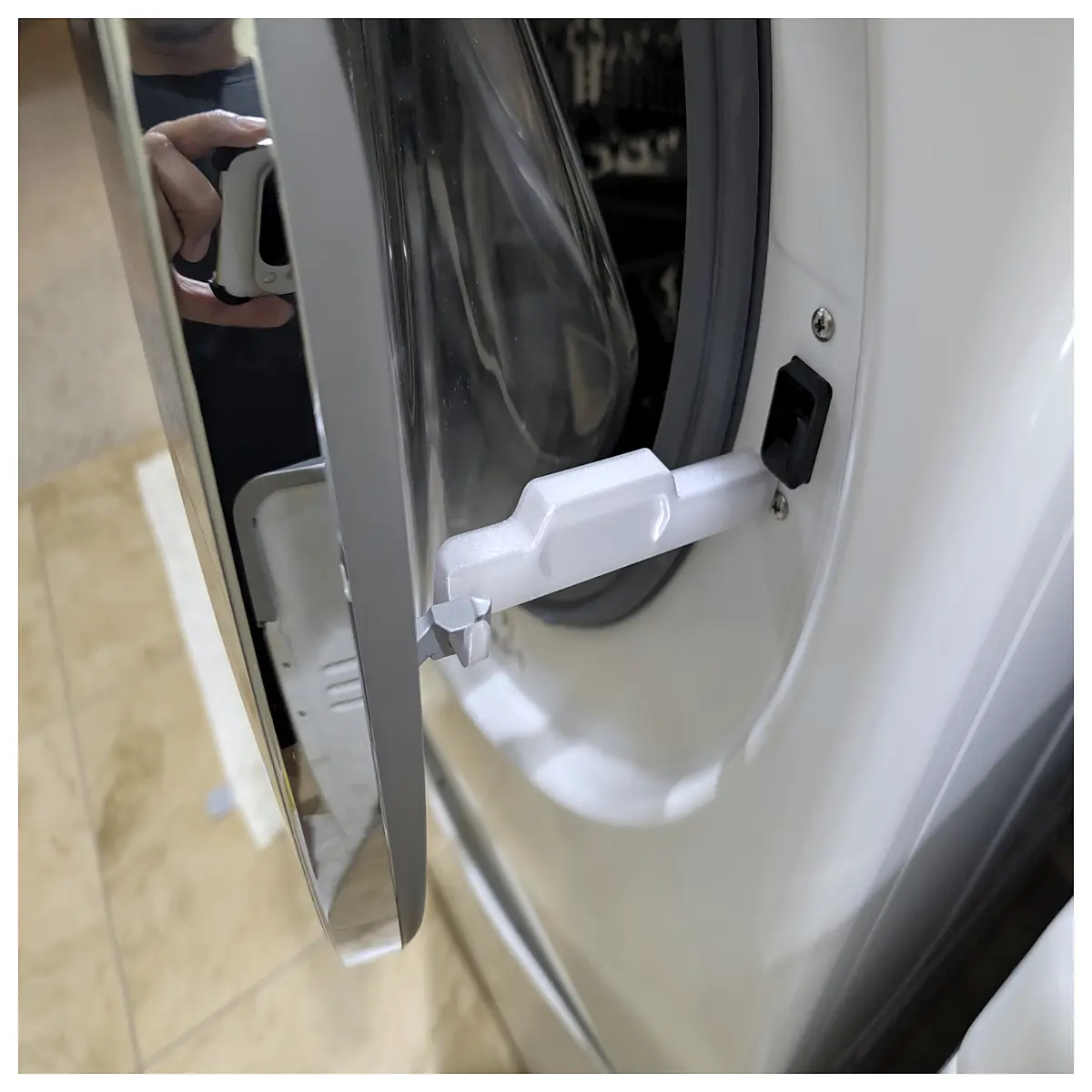 Washing Machine Door Support Bracket Repair Fix Loose Door Seals Leaks Replace Damaged Parts Improve Washer Stability