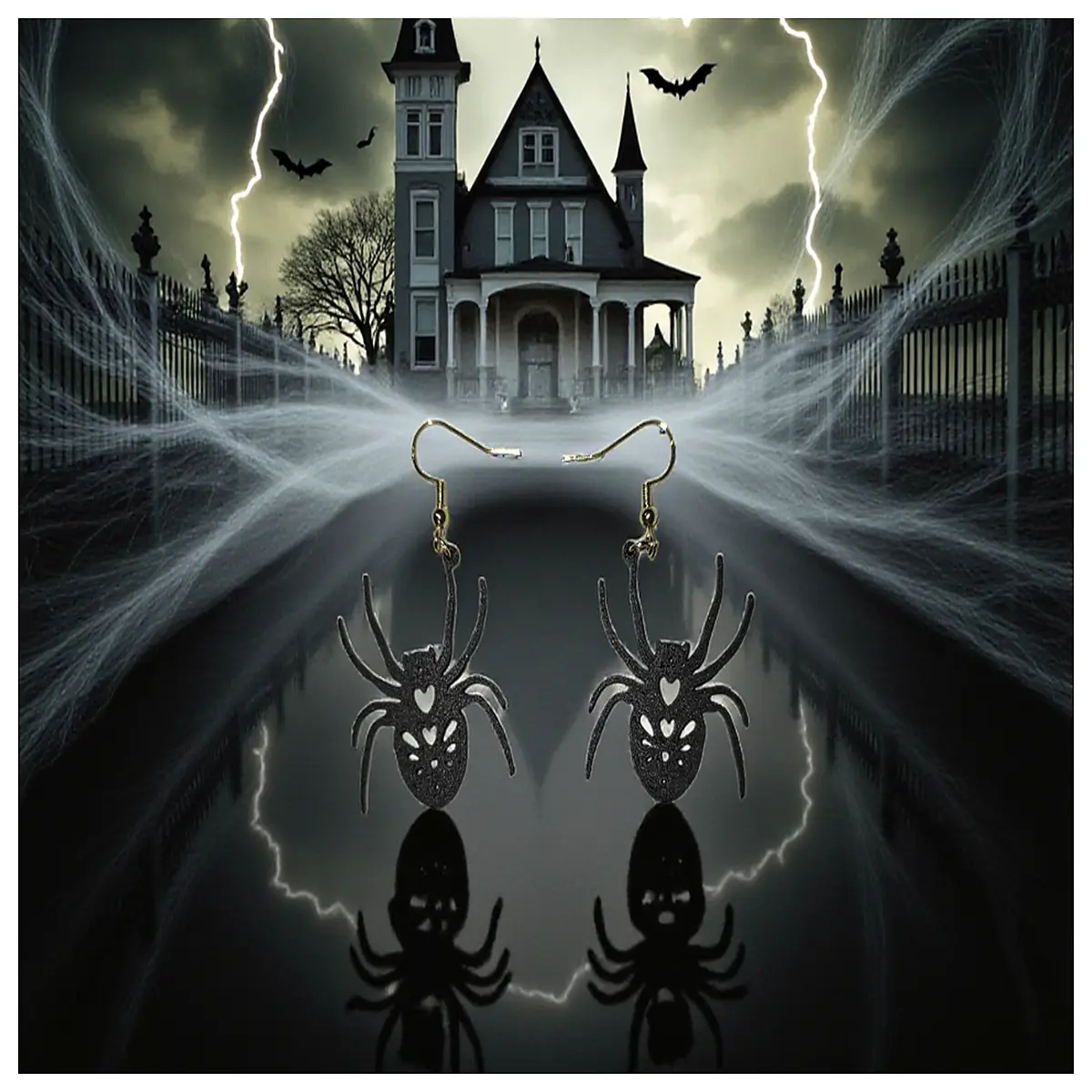 Spider Earrings Black Silver Transparent Decorative Women s Jewelry Spider Studs Creative Earrings Trendy Earrings Fashion Accessories