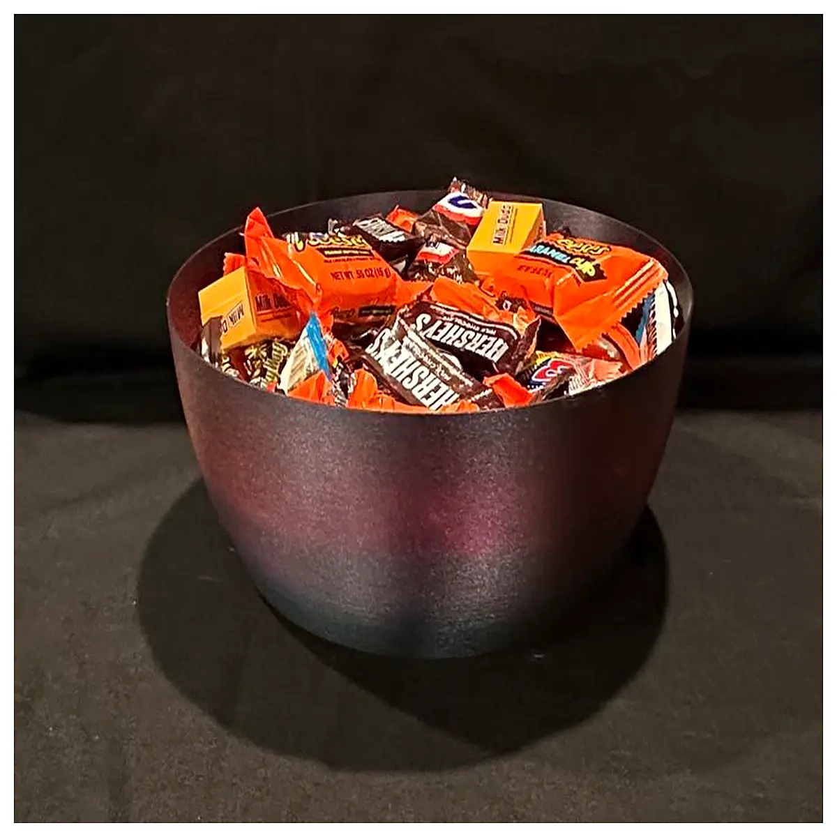 Candy Bowl 250mm x 100mm Spiral Printed Dessert Container Candy Dish Decoration