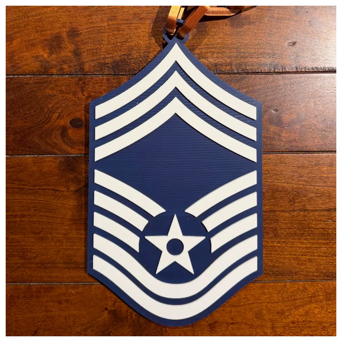 Air Force Senior Master Sergeant Nameplate Necklace Military Rank Uniform Decoration Commemorative Gift Military Present