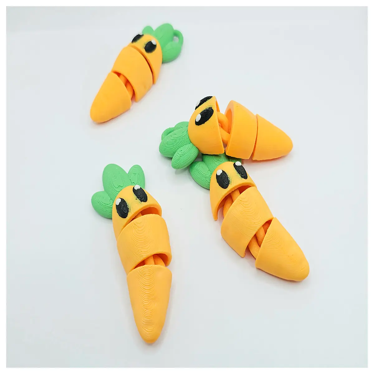 Mobile Joint Carrot Toy Educational Kids Toy Moving Vegetable Develop Hand Eye Coordination for Toddlers