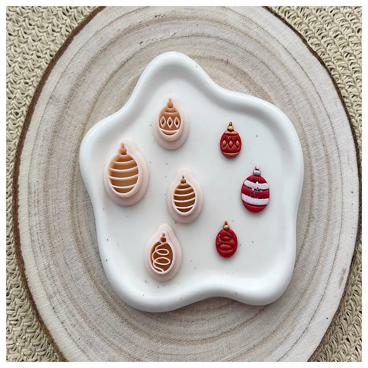 Christmas Ornament Making Tool Polymer Clay Cutter 15cm Ornament Accessories Christmas Ball Sculpting