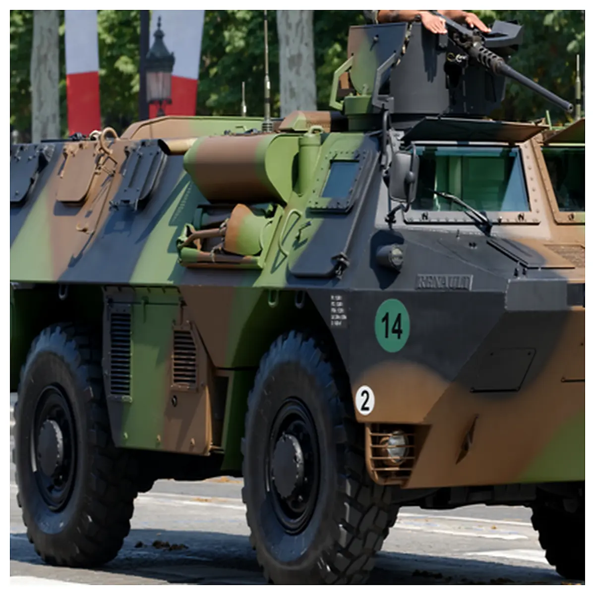 VAB French Military Armored Vehicle Parts Accessories Vehicle Maintenance Tactical Transport Armored Vehicle