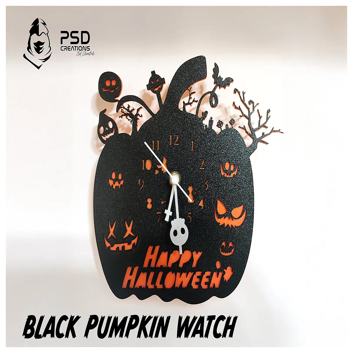 Halloween Clock V1 Festive Decor Creative Ornament Halloween Gift Clock Decoration Holiday Supplies