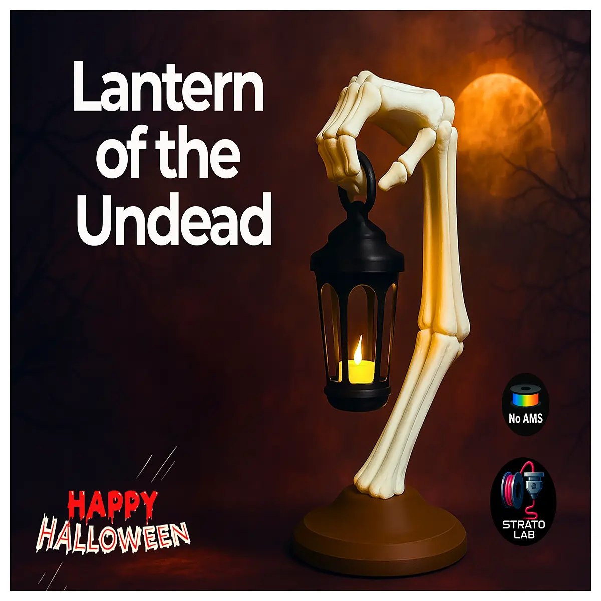 halloween prop skull lantern with lights battery operated spooky decoration for party haunted house yard