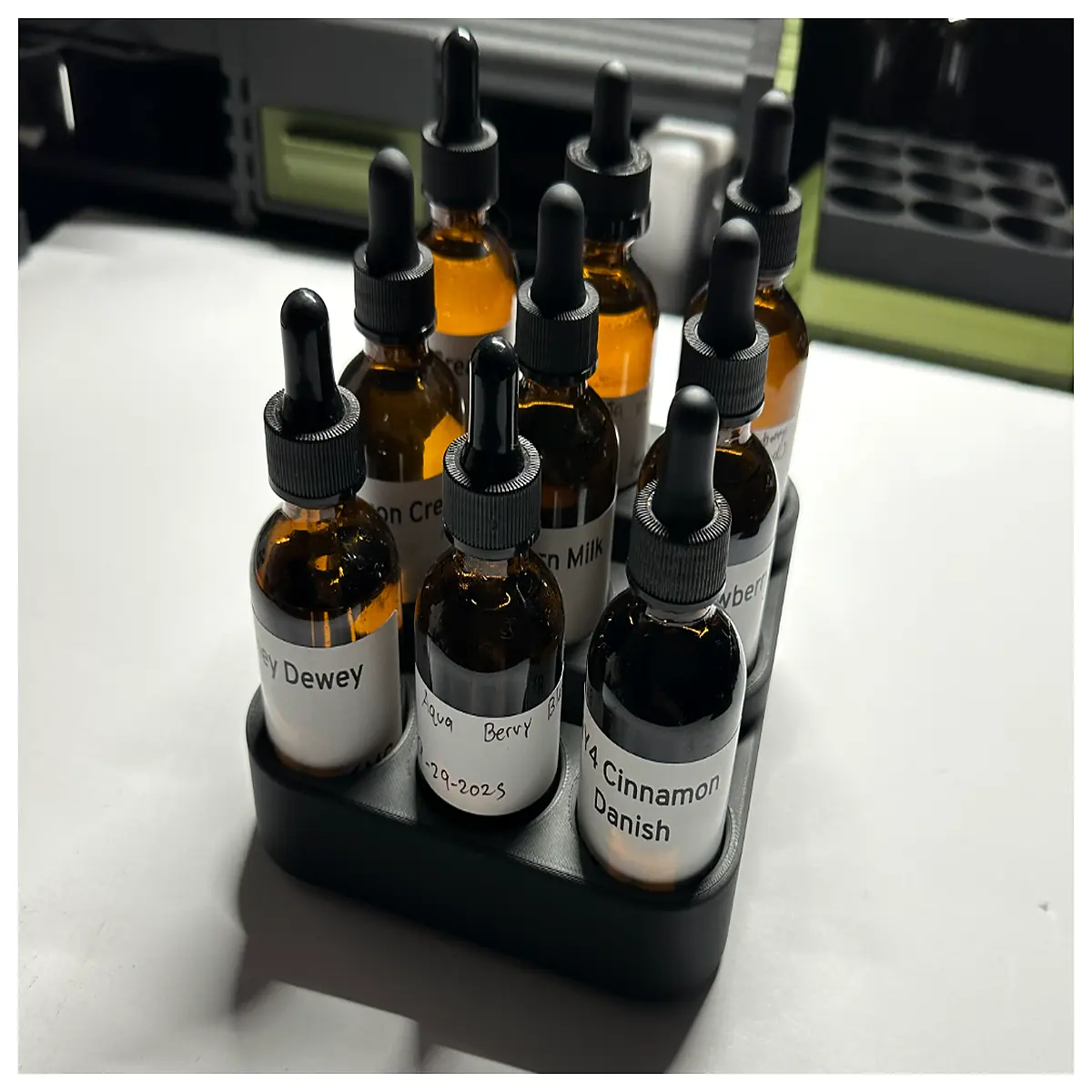 Glass Bottle Stand 3 Tier 60ml Holder 9 Bottle Organizer Drink Display Shelf Bottle Support Direct Sale