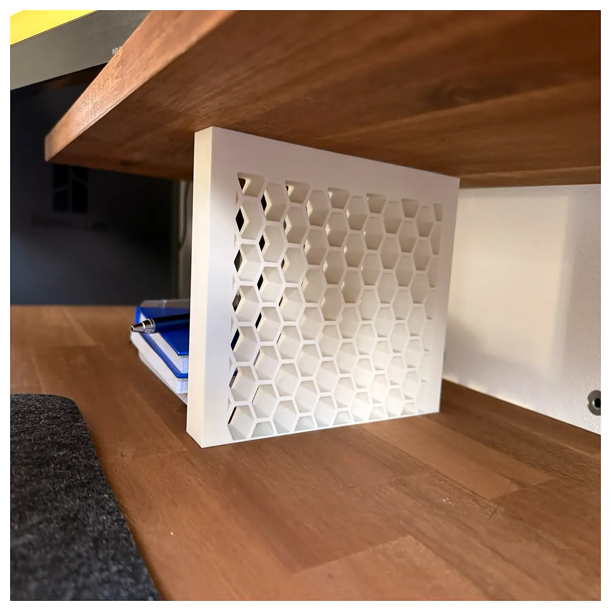 hexagonal riser pads for desk organizer non slip shelf spacers aesthetic desktop storage boosters modular hexagon base inserts