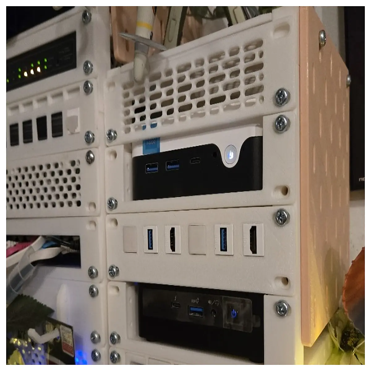 65 inch keystone patch panel modular faceplate cat6a rj45 network distribution block home theater wiring