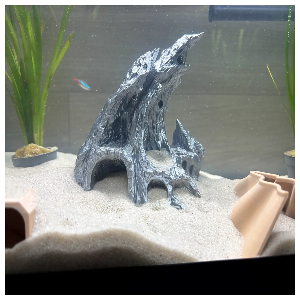 Aquarium Cave Decoration Fish Tank Rock Landscape Acrylic Ceramic Ornament Aquarium Accessories Create Natural Aquariums