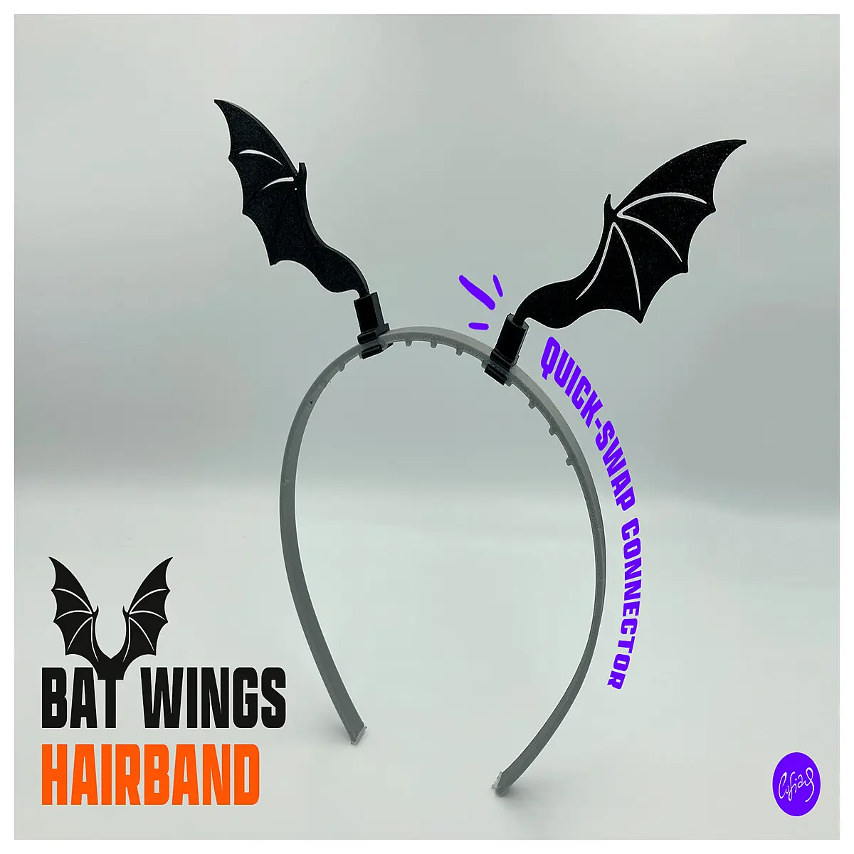 Halloween Bat Wings Decoration Bat Wing Hair Accessory Kids Ghost Headpiece Halloween Costume Accessories Bat Theme