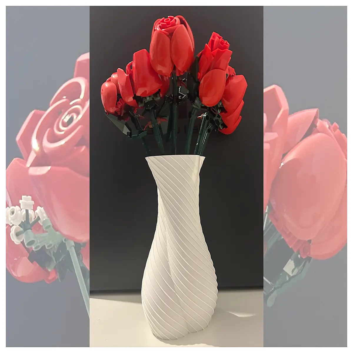 modern twisted vase ceramic abstract sculpture home decor living room centerpiece table accent