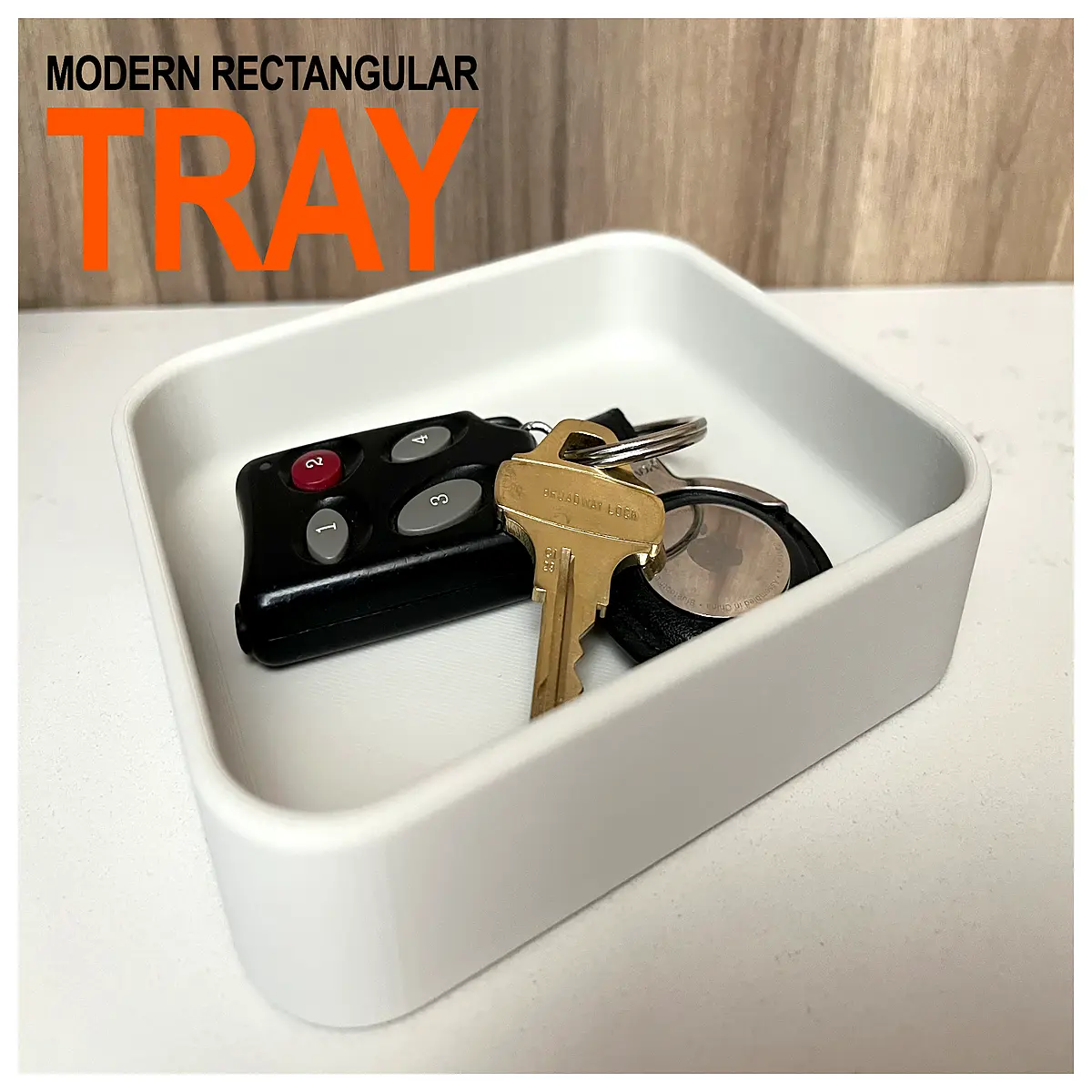 modern rectangular serving tray for coffee table large non slip organizer for snacks drinks and remote control minimalist home decor accessory