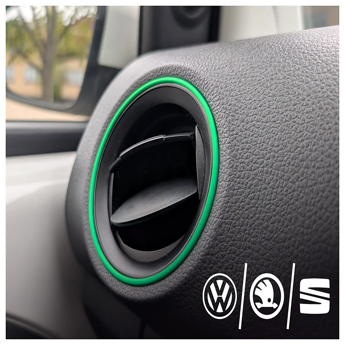 Air Vents Trim Ring Up SEAT Mii Citigo Ventilation Accessories Car Interior Parts Replacement