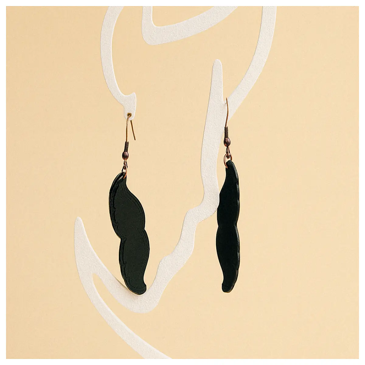 gothic beard earring for men punk rock jewelry alternative style