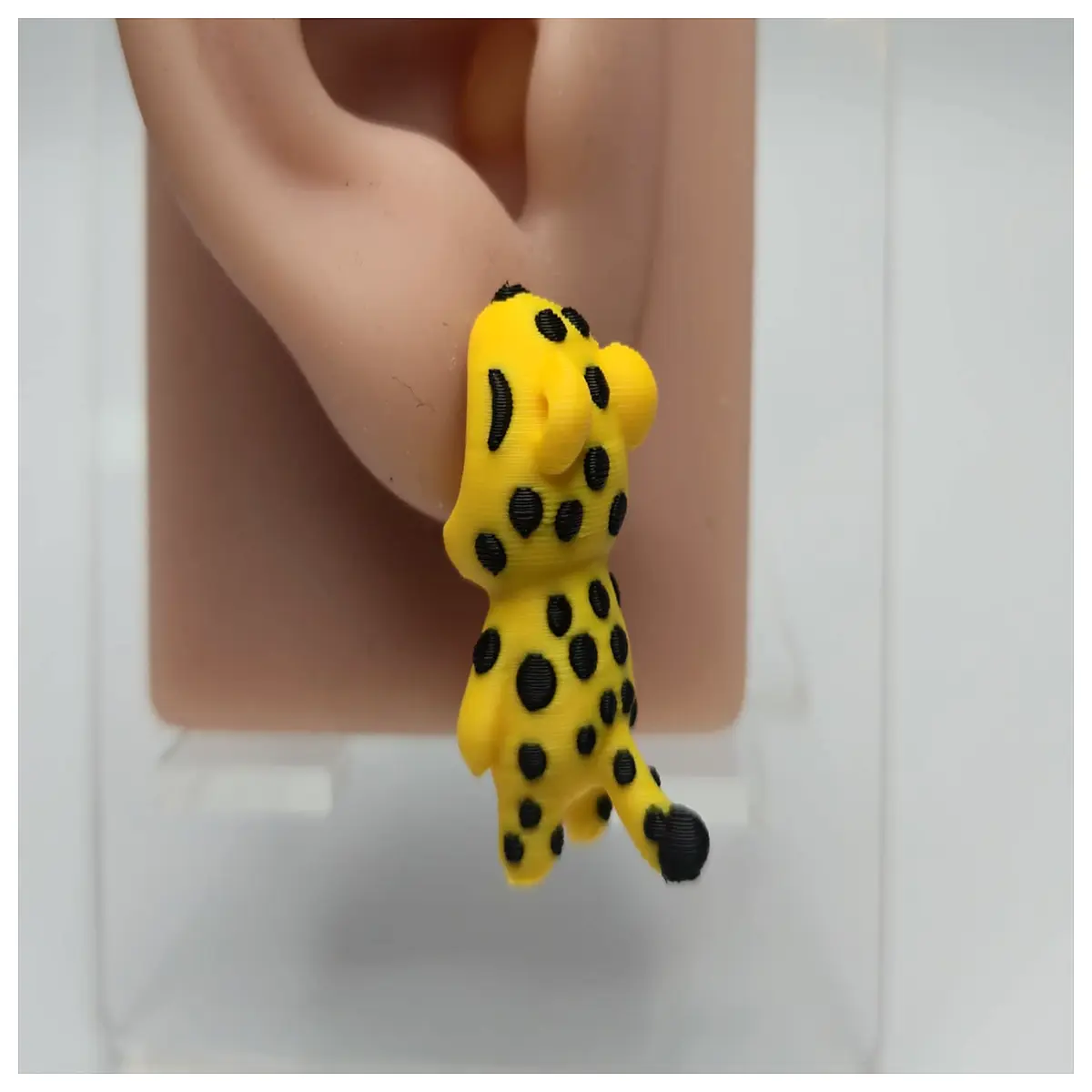 Leopard Earrings Women s Style Faux Cat Ears Jewelry Chic Trendy Leopard Print Earring Girl Gift Leopard Head Earrings