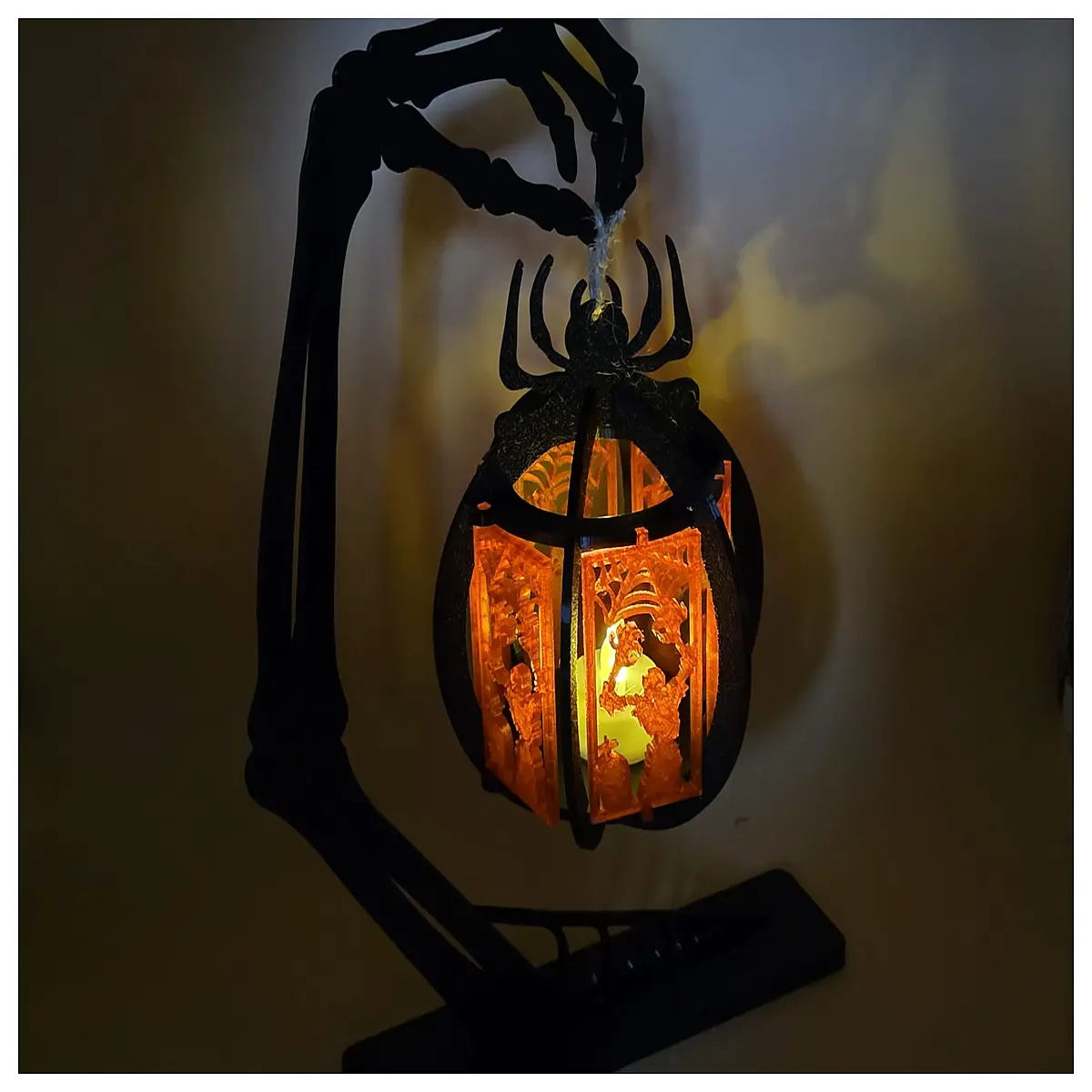 Halloween Decoration Skeleton Spider Festive Night Horror Atmosphere Ghost House Decoration Spider Shaped