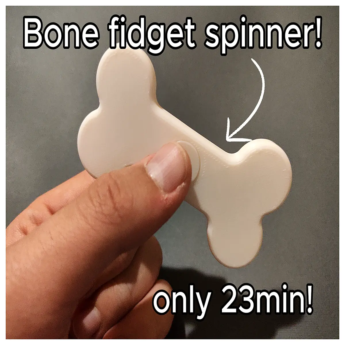 bone shaped fidget spinner for anxiety relief stress toy spinny anti stress