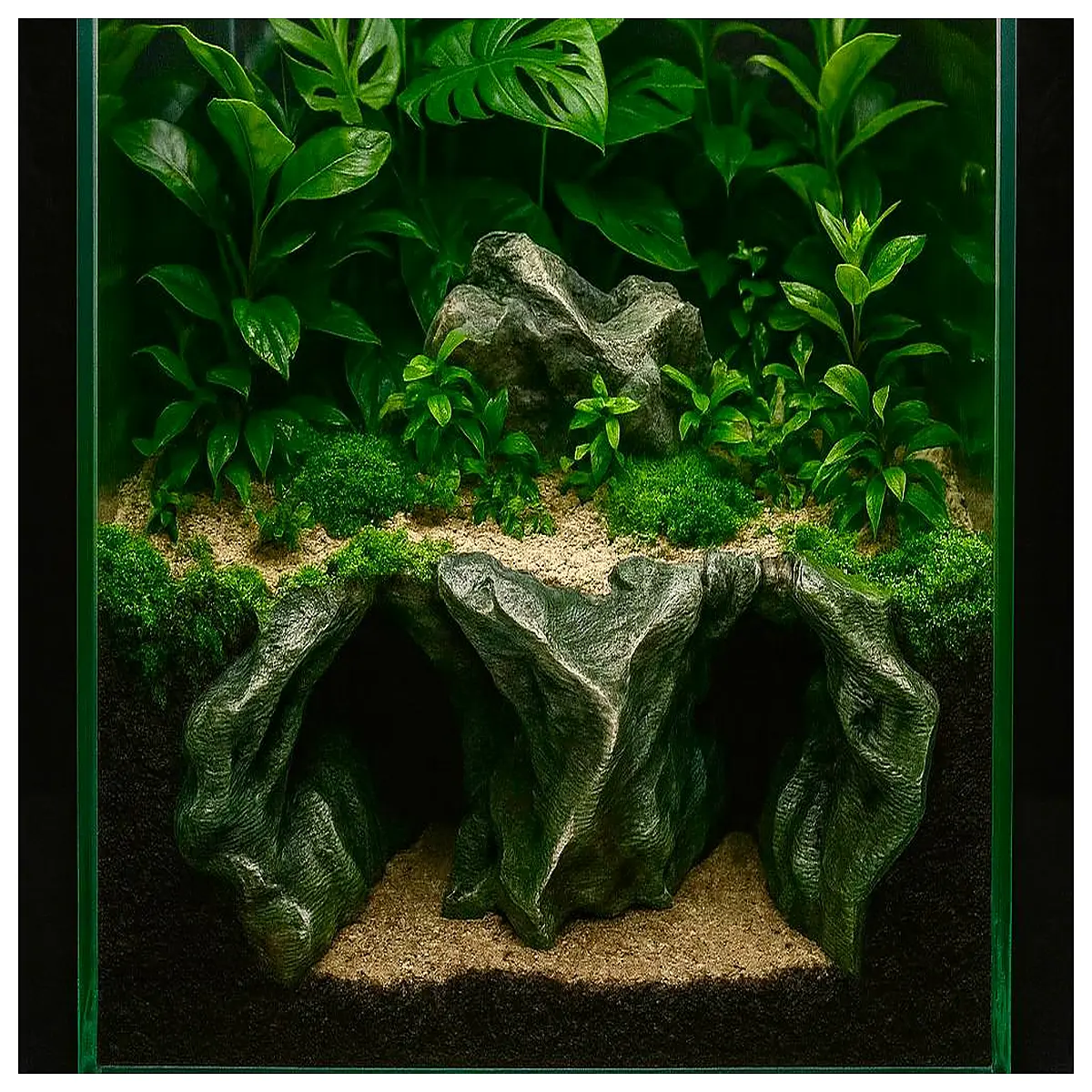 Open Cave Jungle Model Toy Decoration Indoor Kids Toys Outdoor Landscape Decoration Jungle Theme Toys
