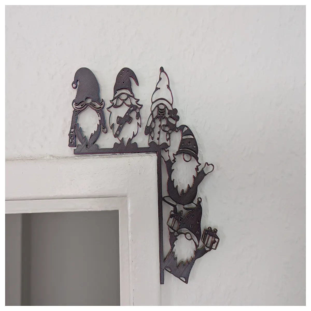 Christmas Door Frame Miniature Elf Decoration Festive Ornament Christmas Decor Christmas Gift Display Decoration