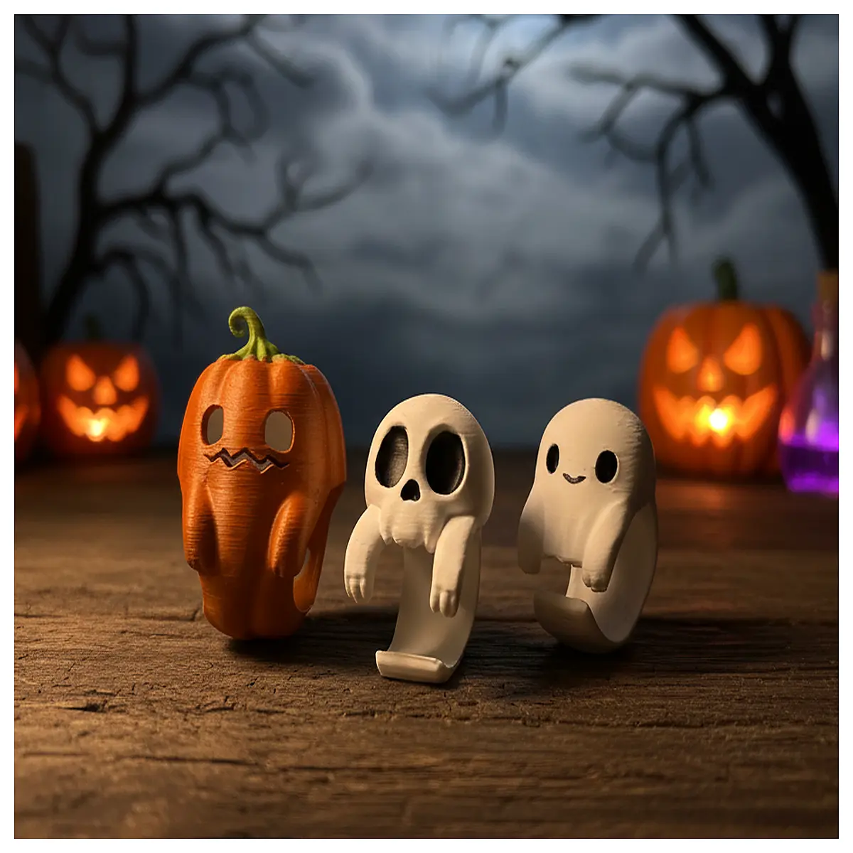 Halloween Rings Ghost Skull Novelty Toys Hugging Characters Halloween Decorations Roleplay
