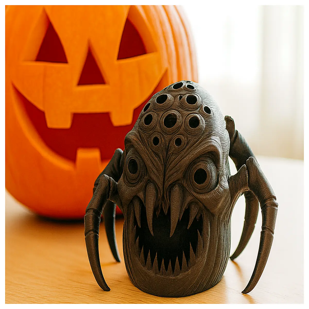 halloween spider head lantern spooky decoration scary for party yard garden haunted house props