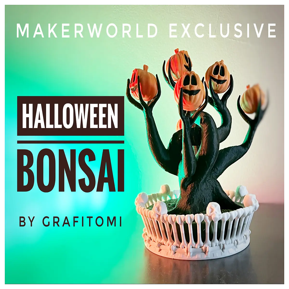 Halloween Bonsai Decoration Creative Haunted House Bonsai Festive Decor Halloween Gift Bonsai Accessories