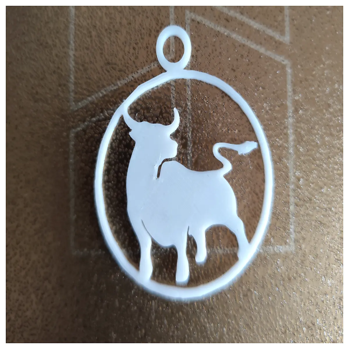 Taurus Zodiac Keychain Zodiac Lucky Charm Ornament Friends Family Birthday Gift