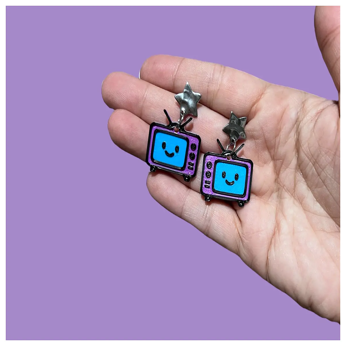 90s Retro Earrings Women Vintage Fashion Accessories Teenager Party Earrings Trendy Retro Earring Jewelry