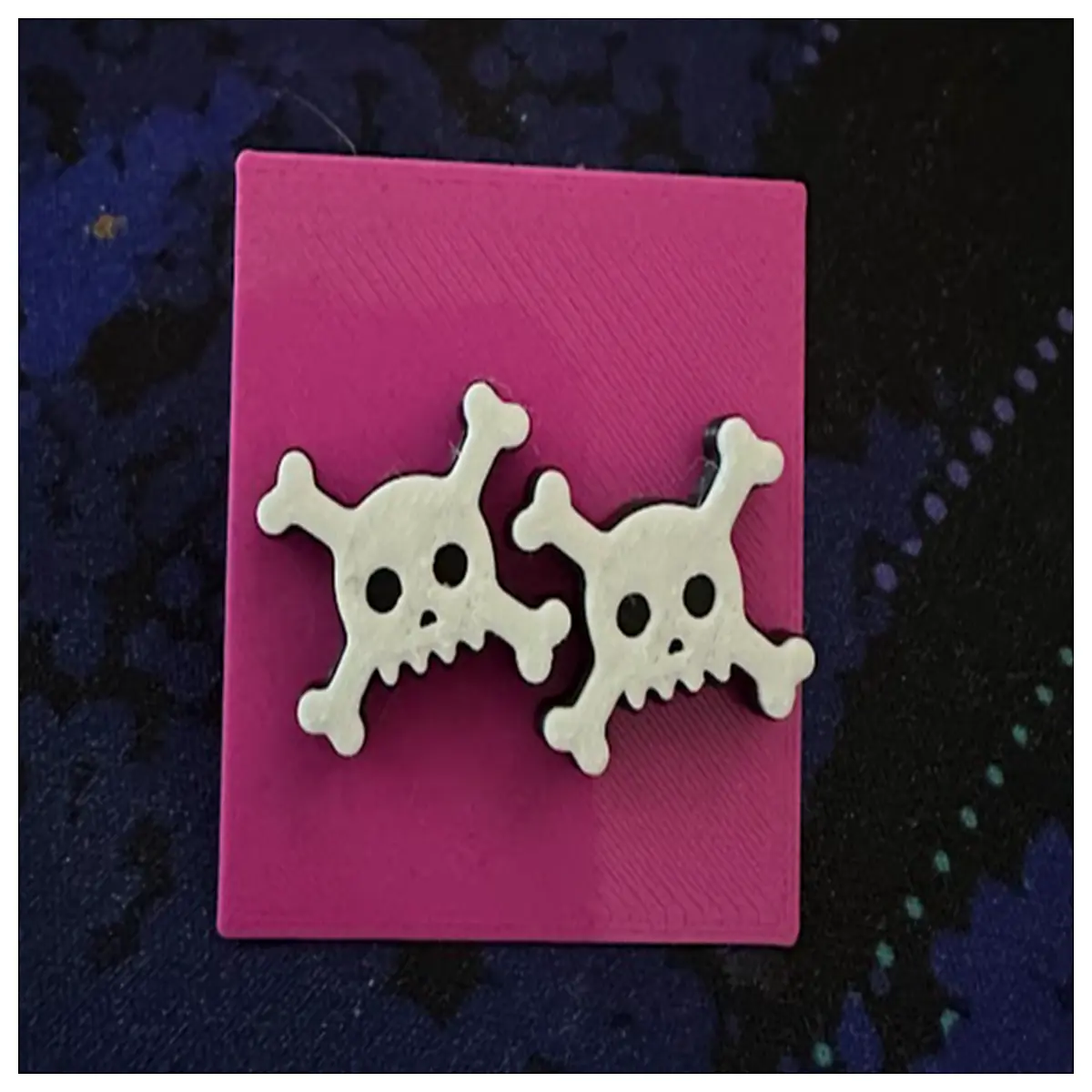 Skull Crossbones Earrings Women Gothic Style Stud Earrings Drop Earrings Black Crossbone Jewelry Trendy Personality