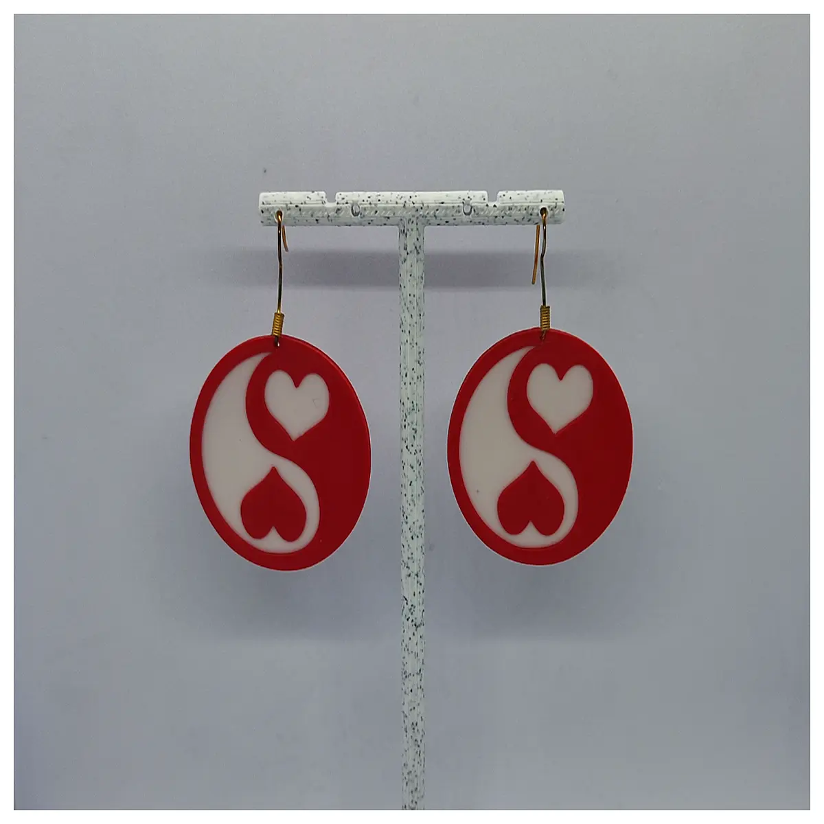balance earrings emotional stability jewelry calming love symbol drop earrings anxiety relief accessories for women spiritual harmony gifts