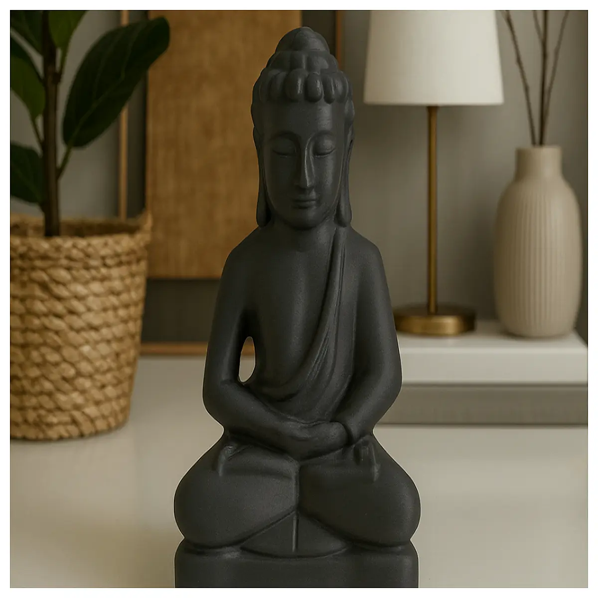 Buddha Statue Home Decor Religious Art Figure Display Piece Spiritual Ornament Buddha Accessory Buddha Image