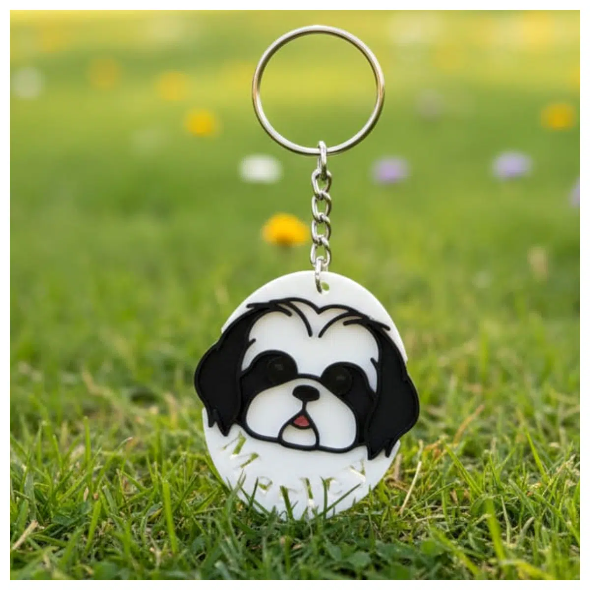 Xishi Dog Keychain Ancient Beauty Pet Memorial Hanfu Accessory Hanfu Merchandise Gift Souvenir Keychain
