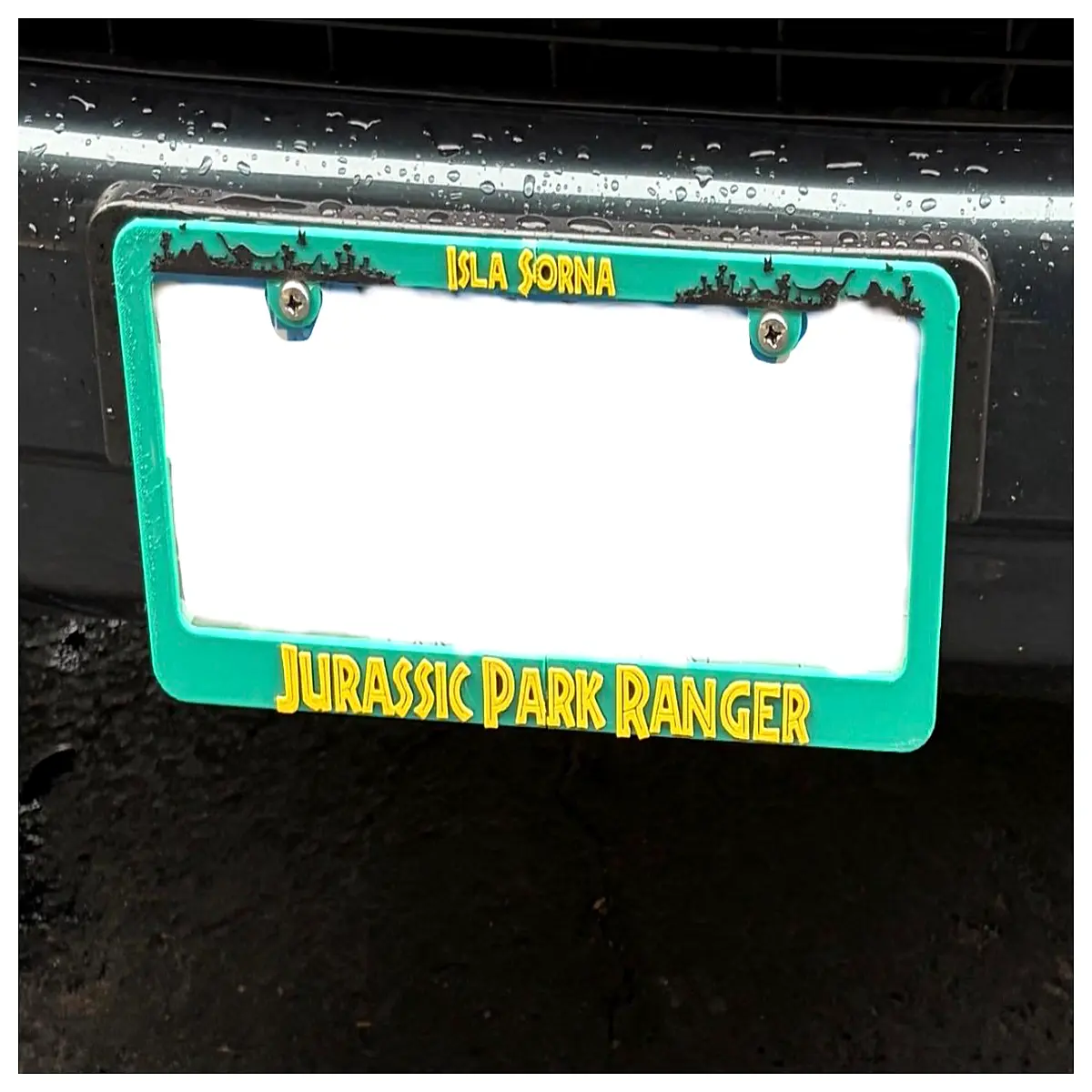 License Plates Dinosaur Theme Car Accessories Memorial Stickers Car Decoration Driving Novelty Vehicle Customization