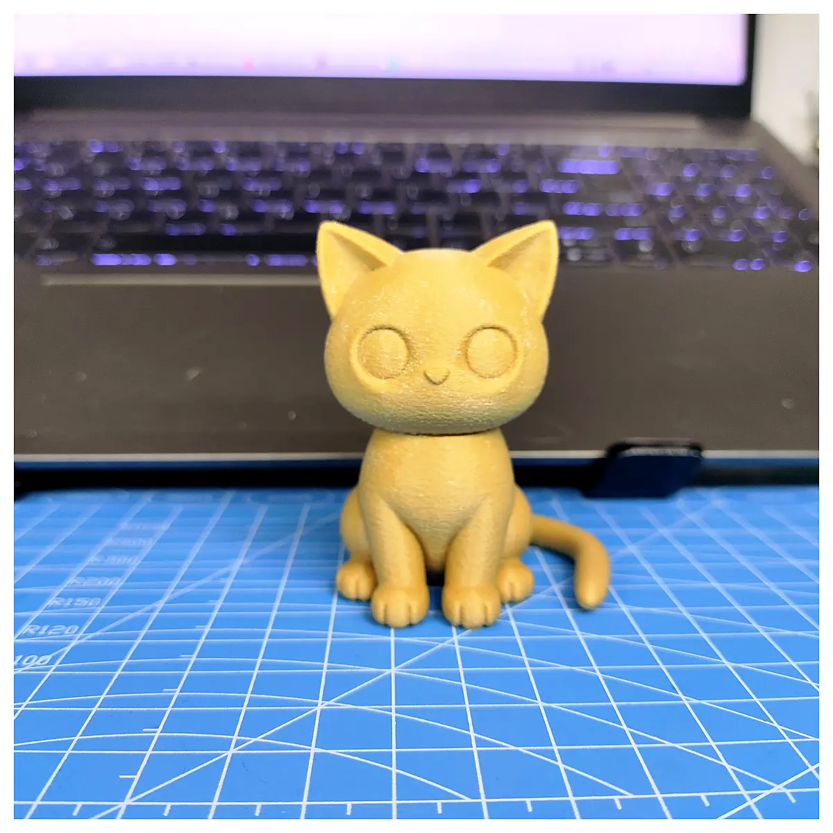 cute cat figurine resin statue for desk kawaii animal ornament home decor collectible doll gift