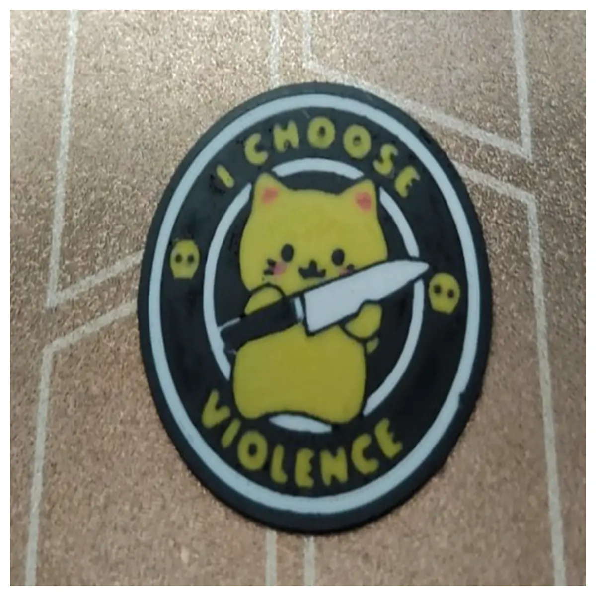 violent cat patch for gaming laptop skin sticker decal vinyl waterproof durable