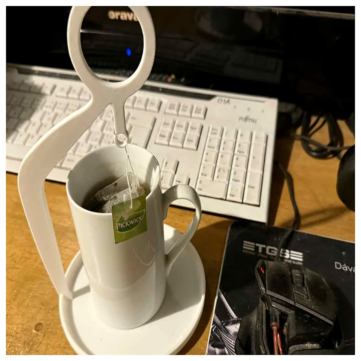 Mug Rack Tea Bag Holder Organizer Shelf Kitchen Countertop Storage Home Living Solutions