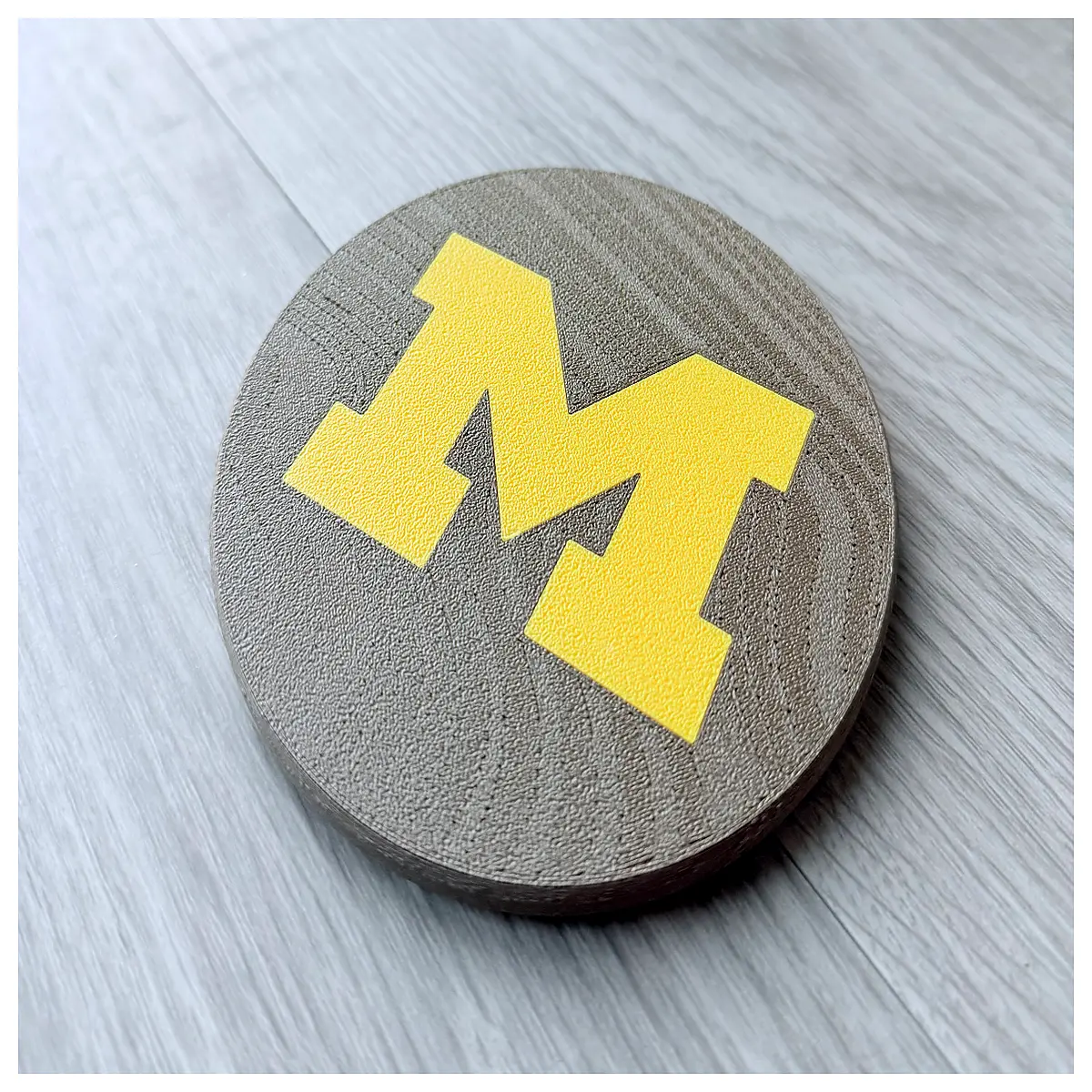 Michigan Wooden Inlay Coasters Decorative Desktop Coffee Mat Car Pad Protector Fragile Gift Michigan Wooden Inlay Coasters