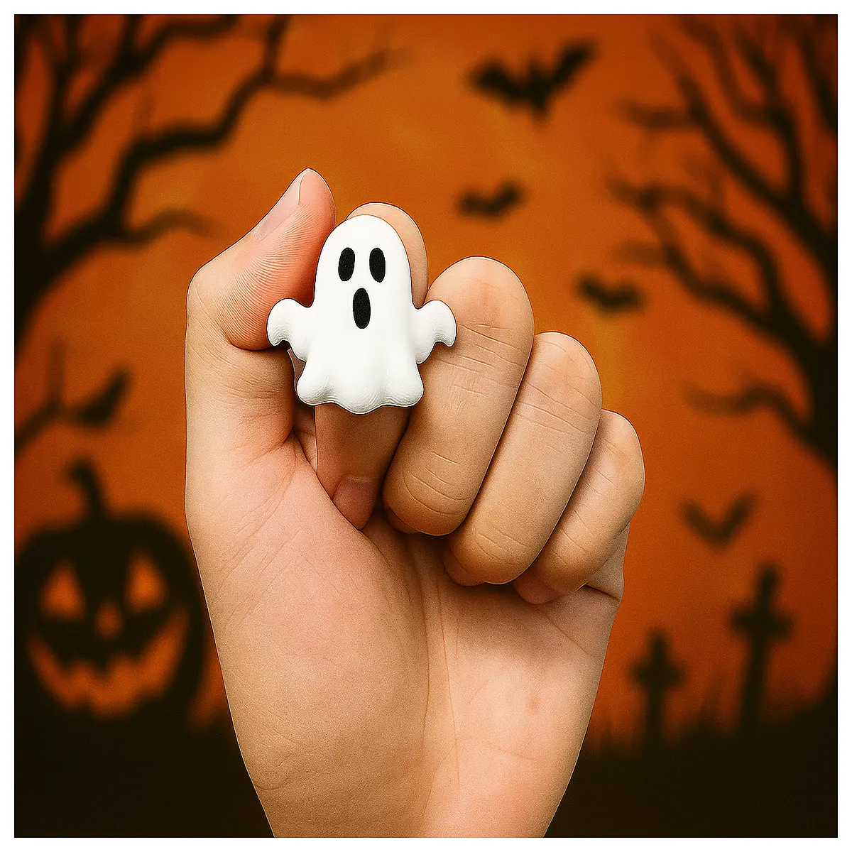 Halloween Ghost Ring 2g Lightweight Ghost Bracelet Festive Decoration Accessory Ghost Jewelry