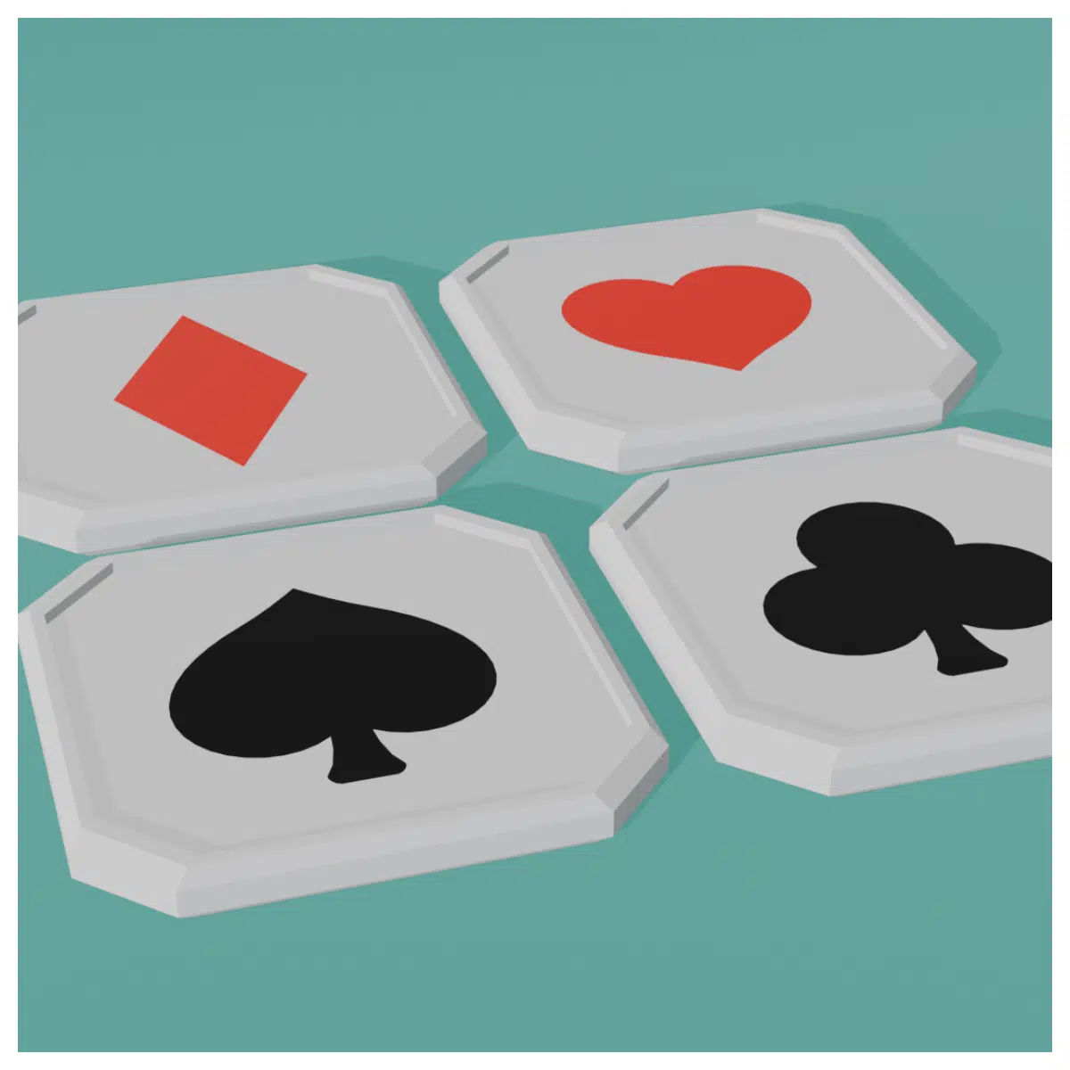 casino poker table felt coasters vip high roller chip holders home bar accessories