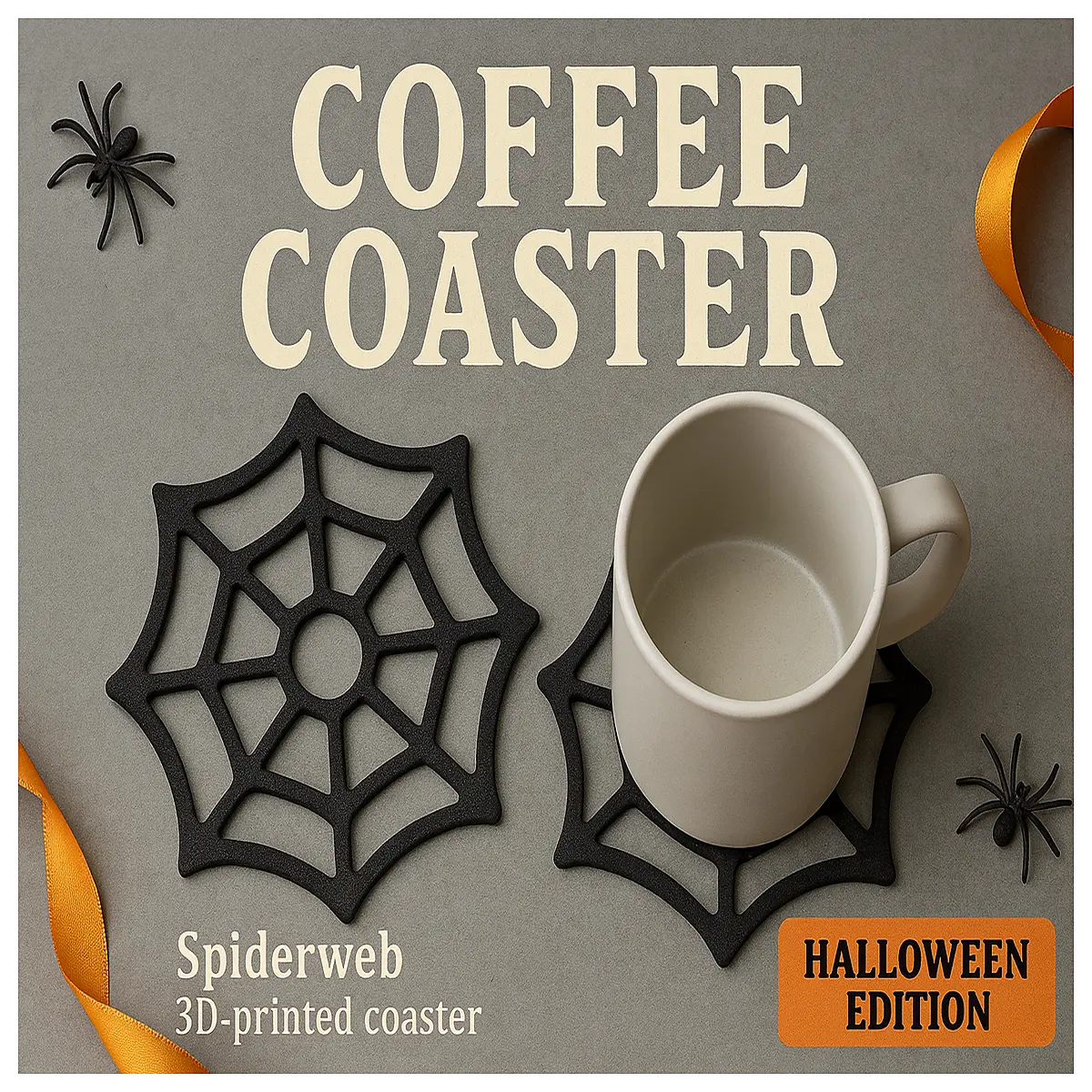 Spider Web Coffee Mat Non Slip Desktop Protector Quick Installation No Support Needed Kitchen Table Mat Coffee Spill Guard